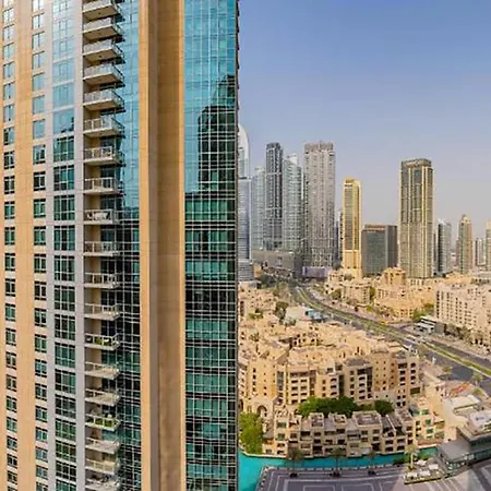 Stunning 1-Bedroom Apartment With Full Burj Khalifa View - 5-Min Walk To Dubai Mall Extérieur photo