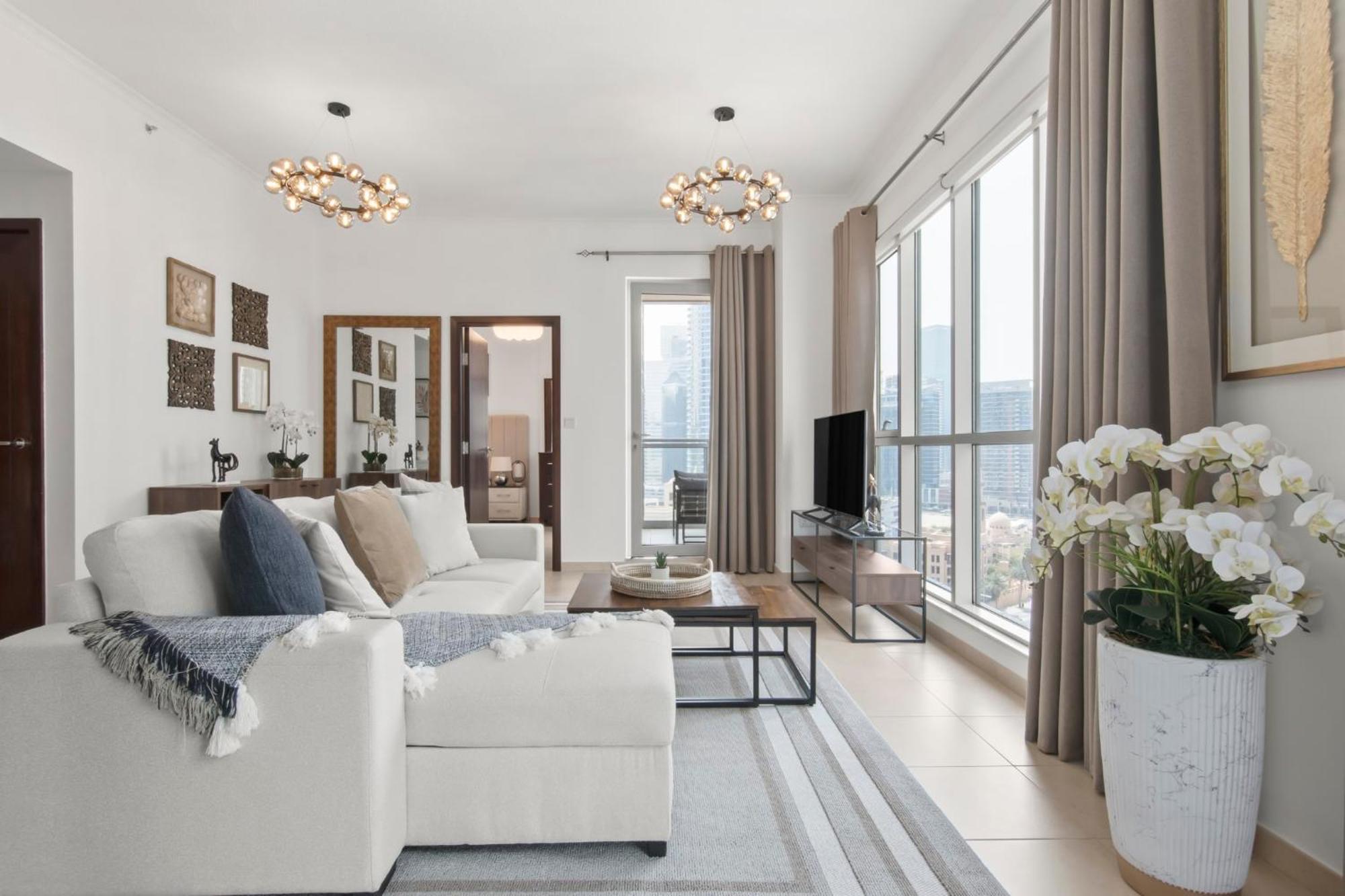 Stunning 1-bedroom With Full Burj Khalifa View - 5-min Walk To Mall Dubaï