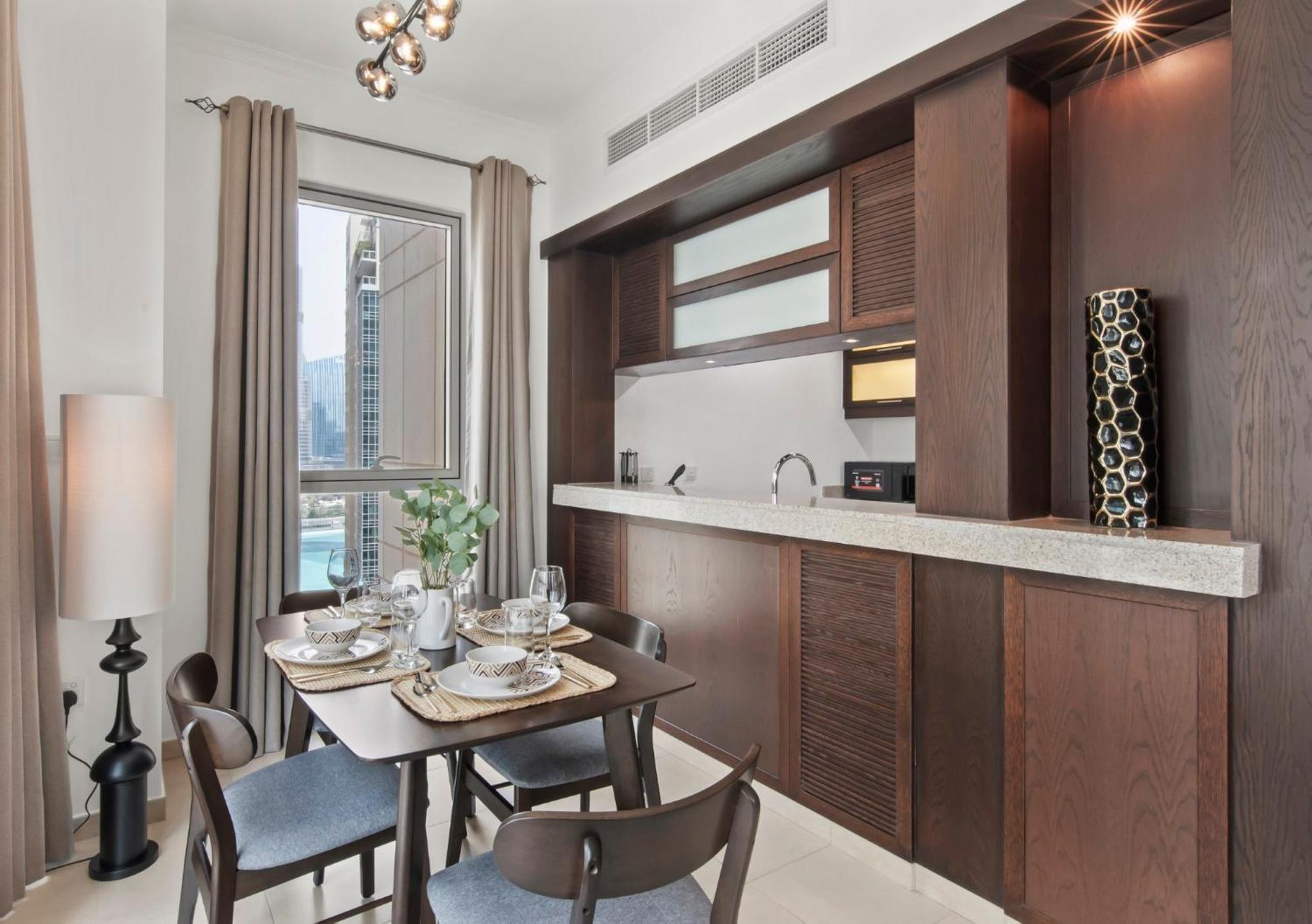 Stunning 1-bedroom With Full Burj Khalifa View - 5-min Walk To Mall شقة دبي